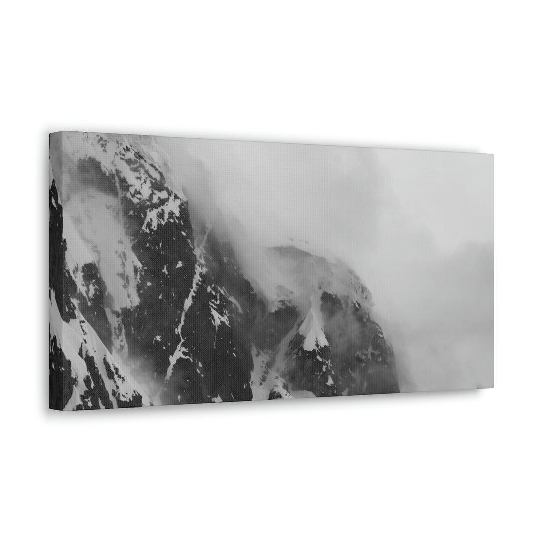 The Mist Descends in Black and White - Canvas