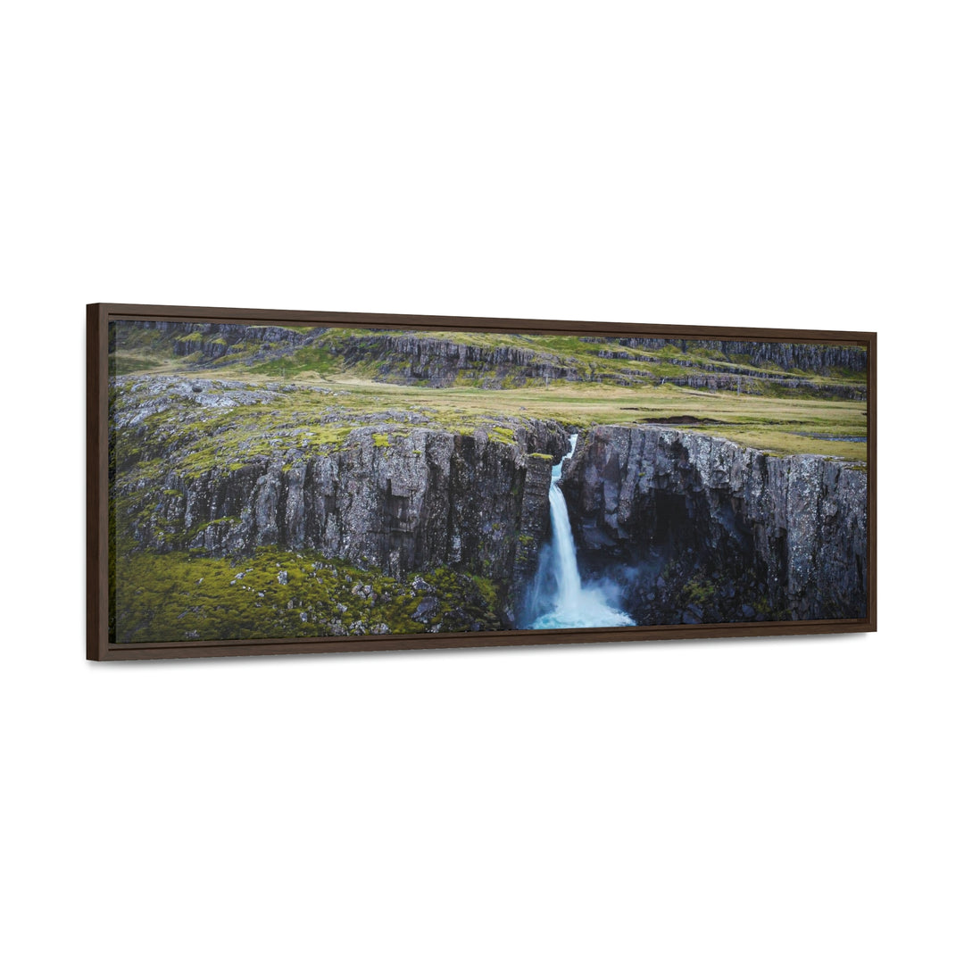 A Remote Waterfall - Canvas with Frame