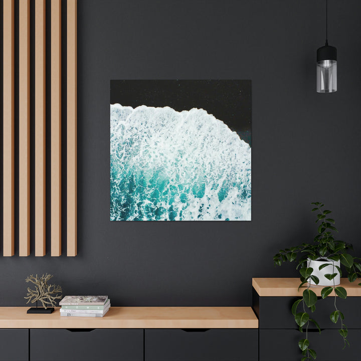 A Wave on Volcanic Sand - Canvas