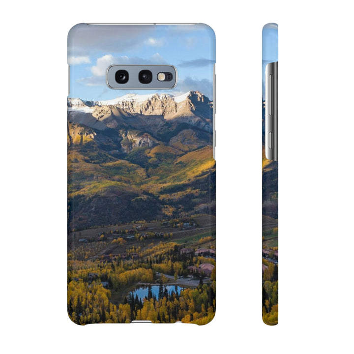 Glowing Mountainside - Phone Case