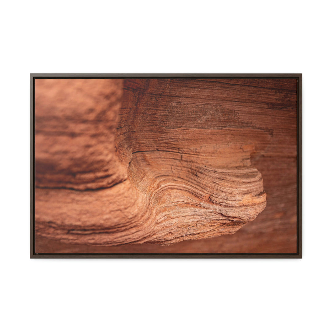 Sedimentary Rock Curves - Canvas with Frame