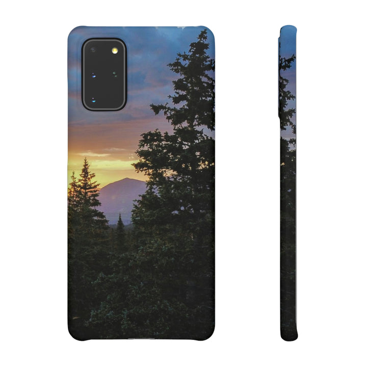 Rainy Sunset Through the Trees - Phone Case