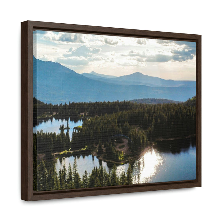 Cool Mountain Lakes - Canvas with Frame