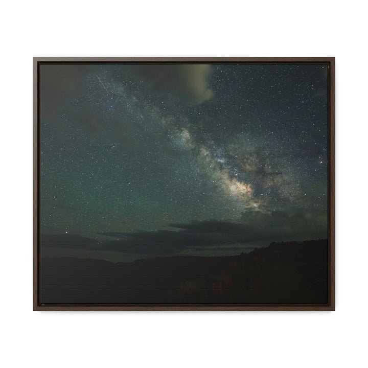 Milky Way Through the Clouds Part 2 - Canvas with Frame