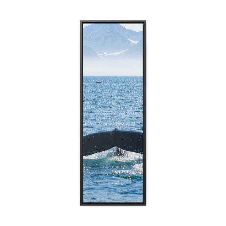 A Whale and A Mountain - Canvas with Frame