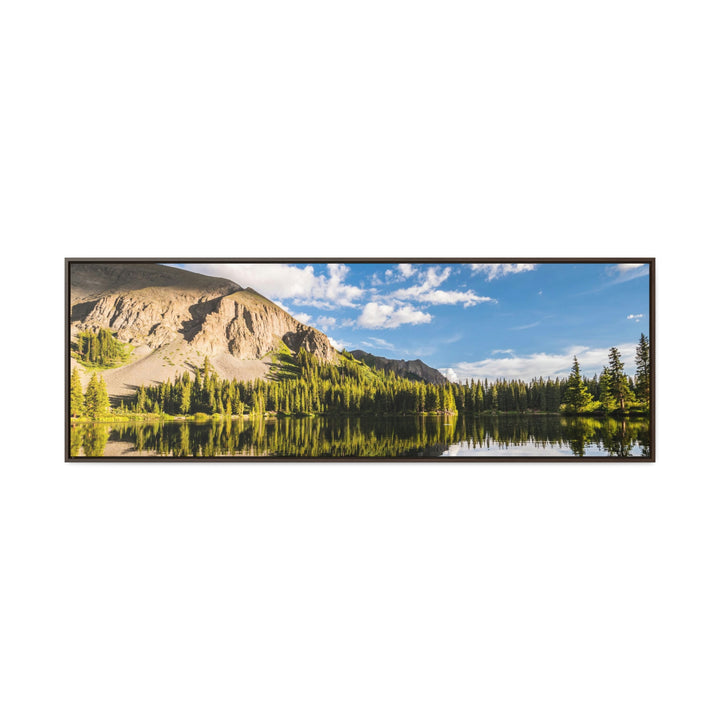 Mountain Scene Reflected - Canvas with Frame