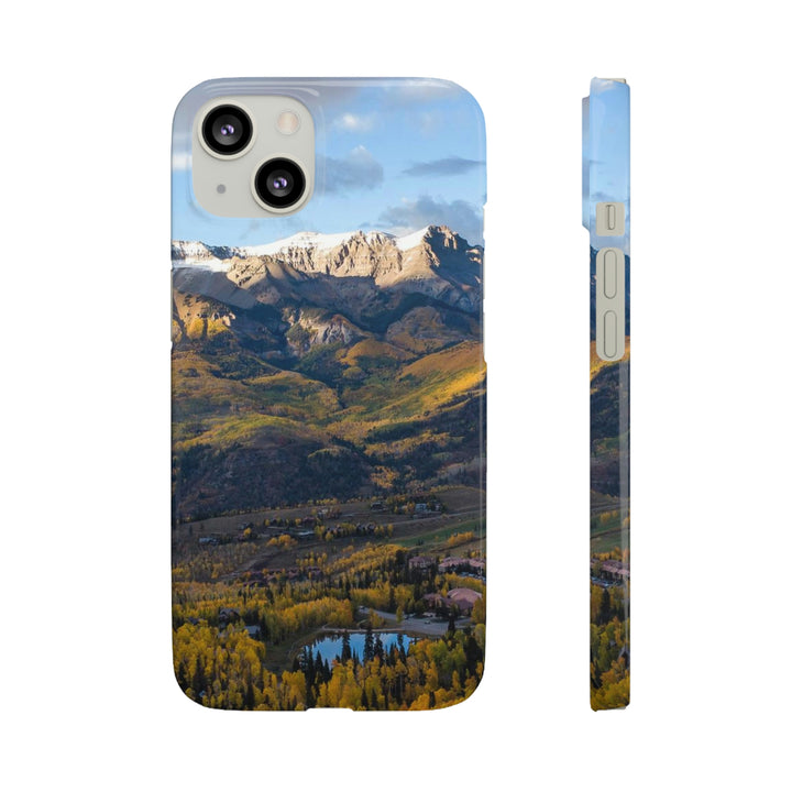 Glowing Mountainside - Phone Case