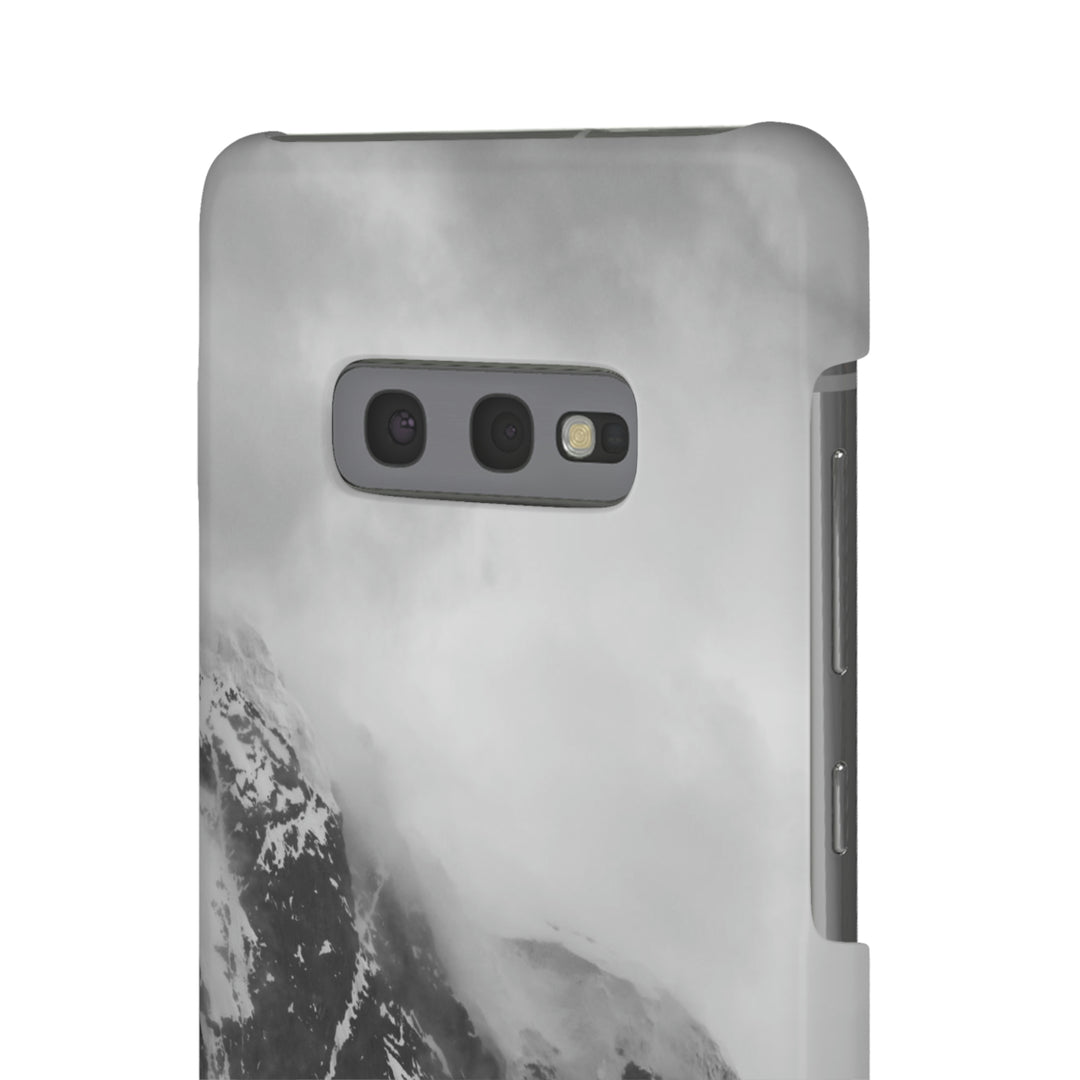 The Mist Descends in Black and White - Phone Case