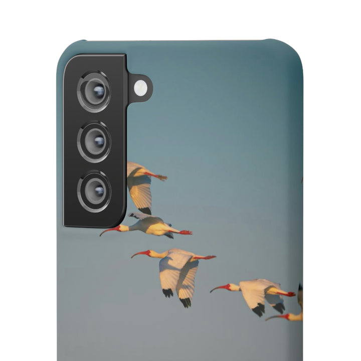 White Ibis in Flight - Phone Case