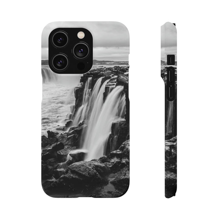 Selfoss in Black and White - Phone Case