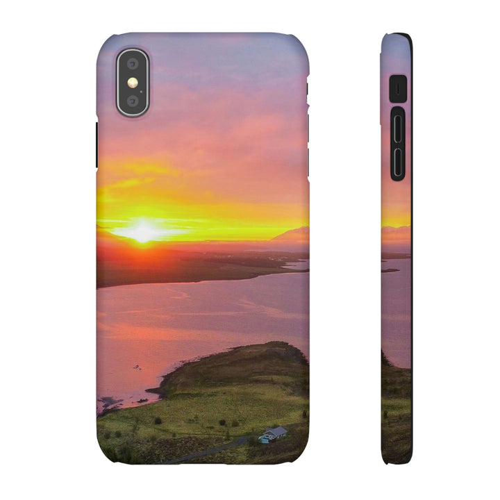 Sunset Over the Fjord Part 1 - Phone Case