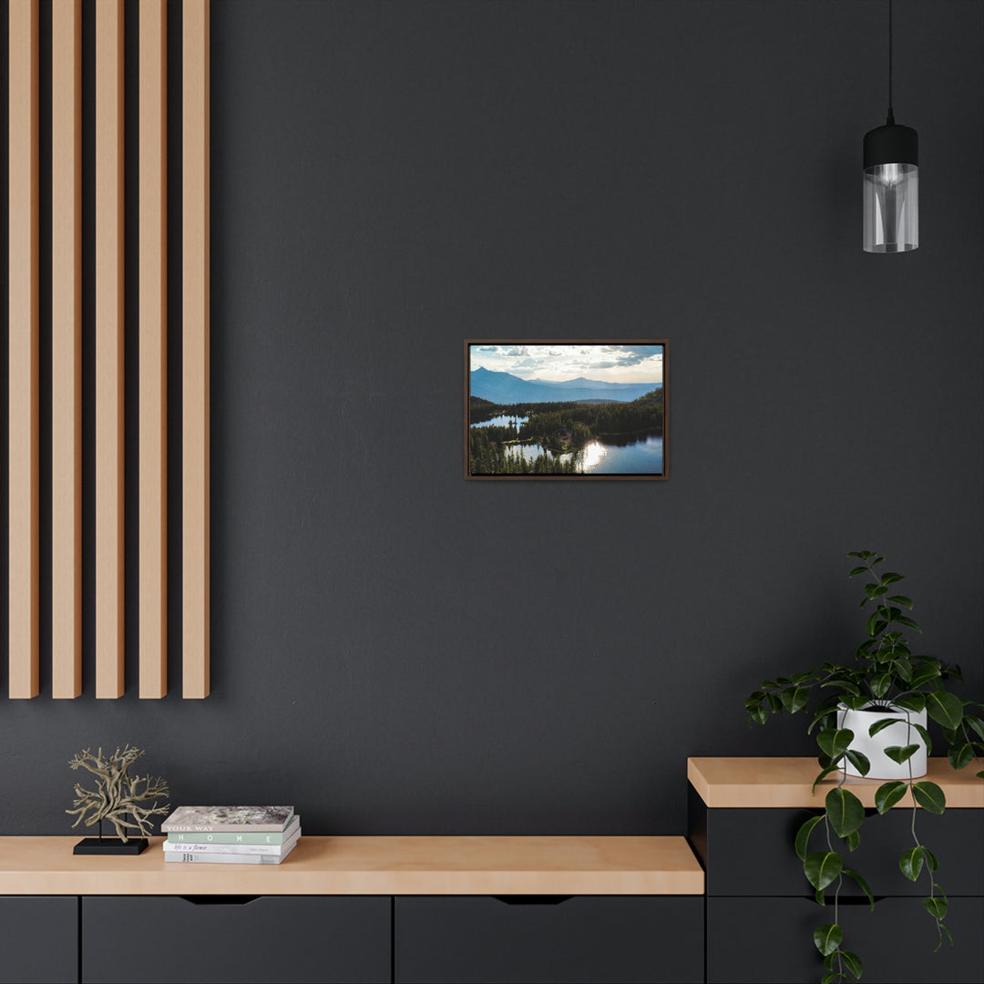 Cool Mountain Lakes - Canvas with Frame