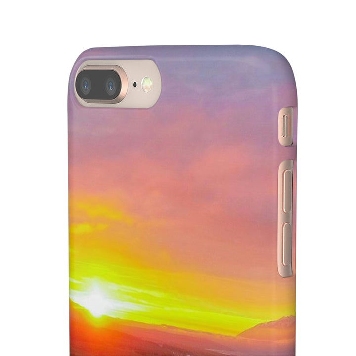 Sunset Over the Fjord Part 1 - Phone Case