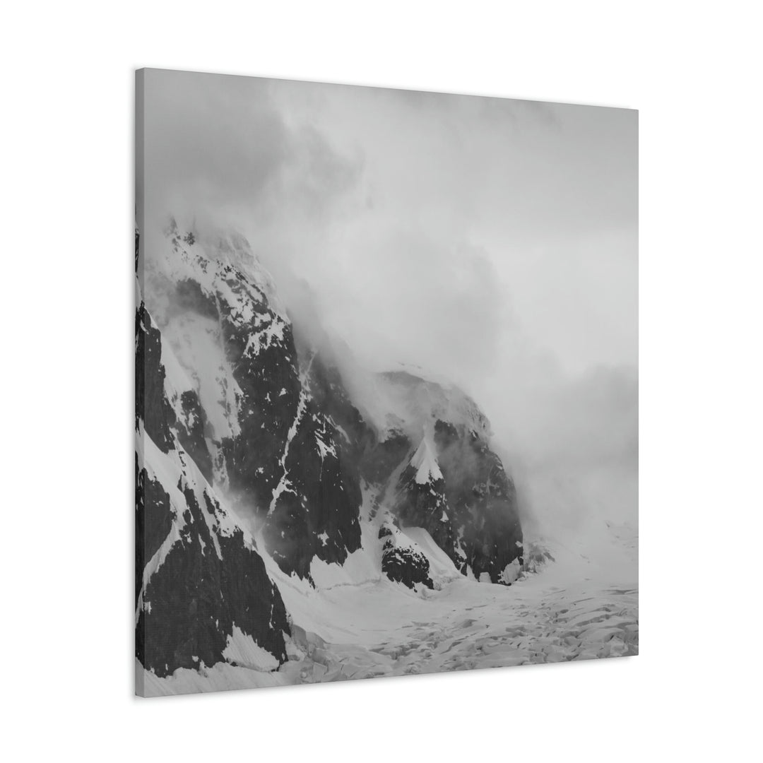 The Mist Descends in Black and White - Canvas