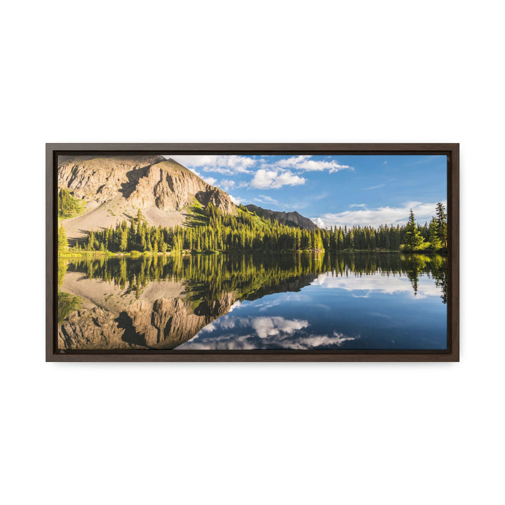 Mountain Scene Reflected - Canvas with Frame