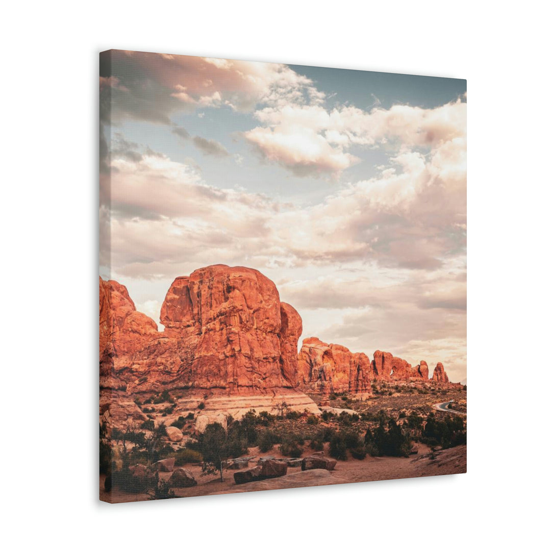 A Desert Sunset - Canvas