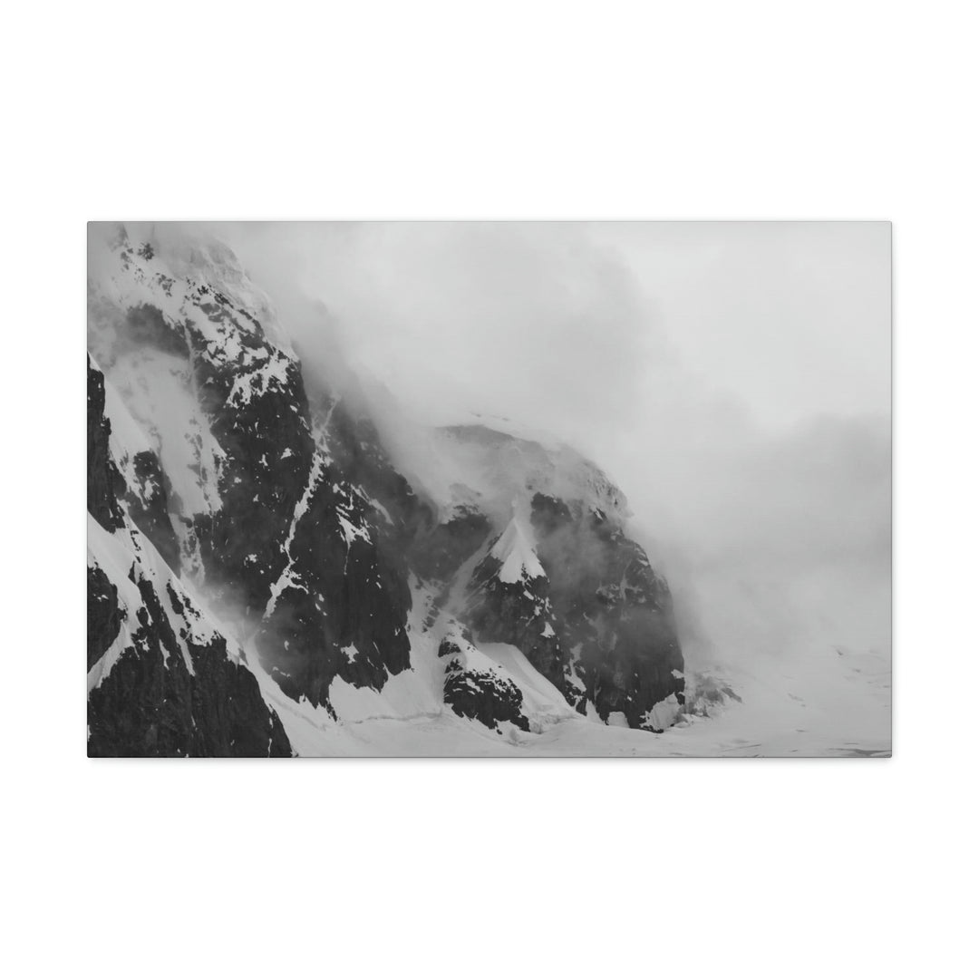 The Mist Descends in Black and White - Canvas