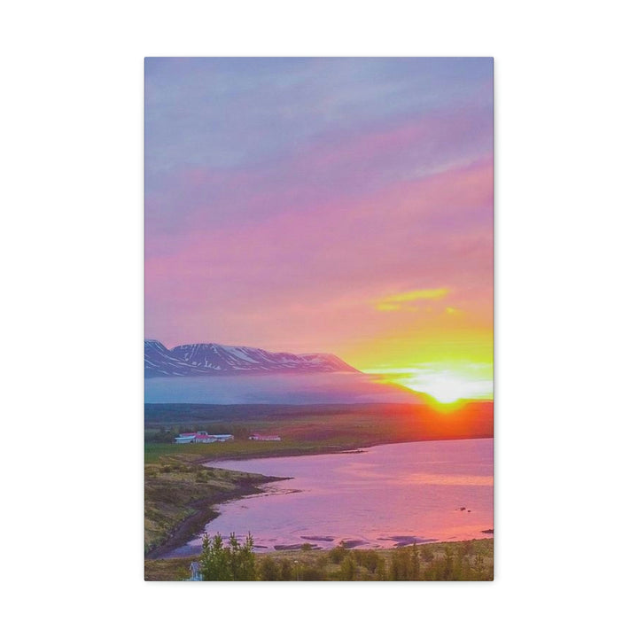 Sunset Over the Fjord Part 2 - Canvas