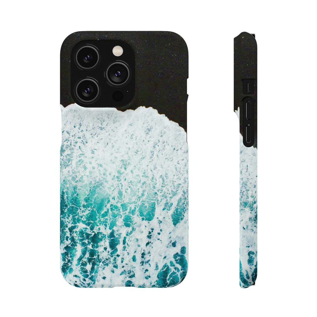 A Wave on Volcanic Sand - Phone Case