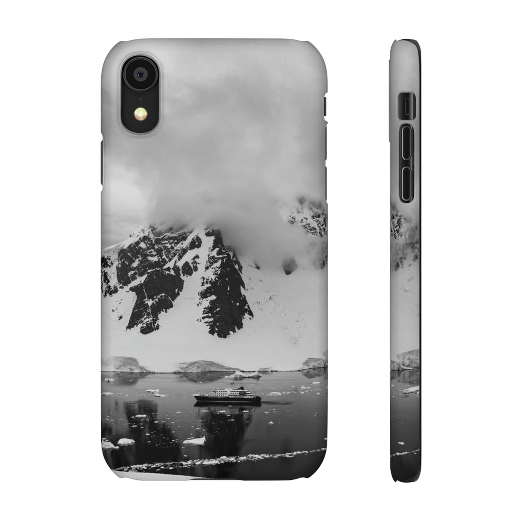 Peaceful Anchoring in Black and White - Phone Case