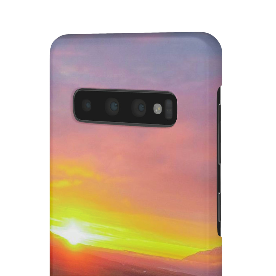 Sunset Over the Fjord Part 1 - Phone Case