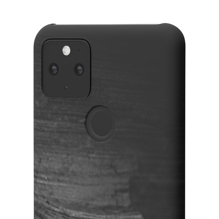 Sedimentary Rock Curves in Black and White - Phone Case