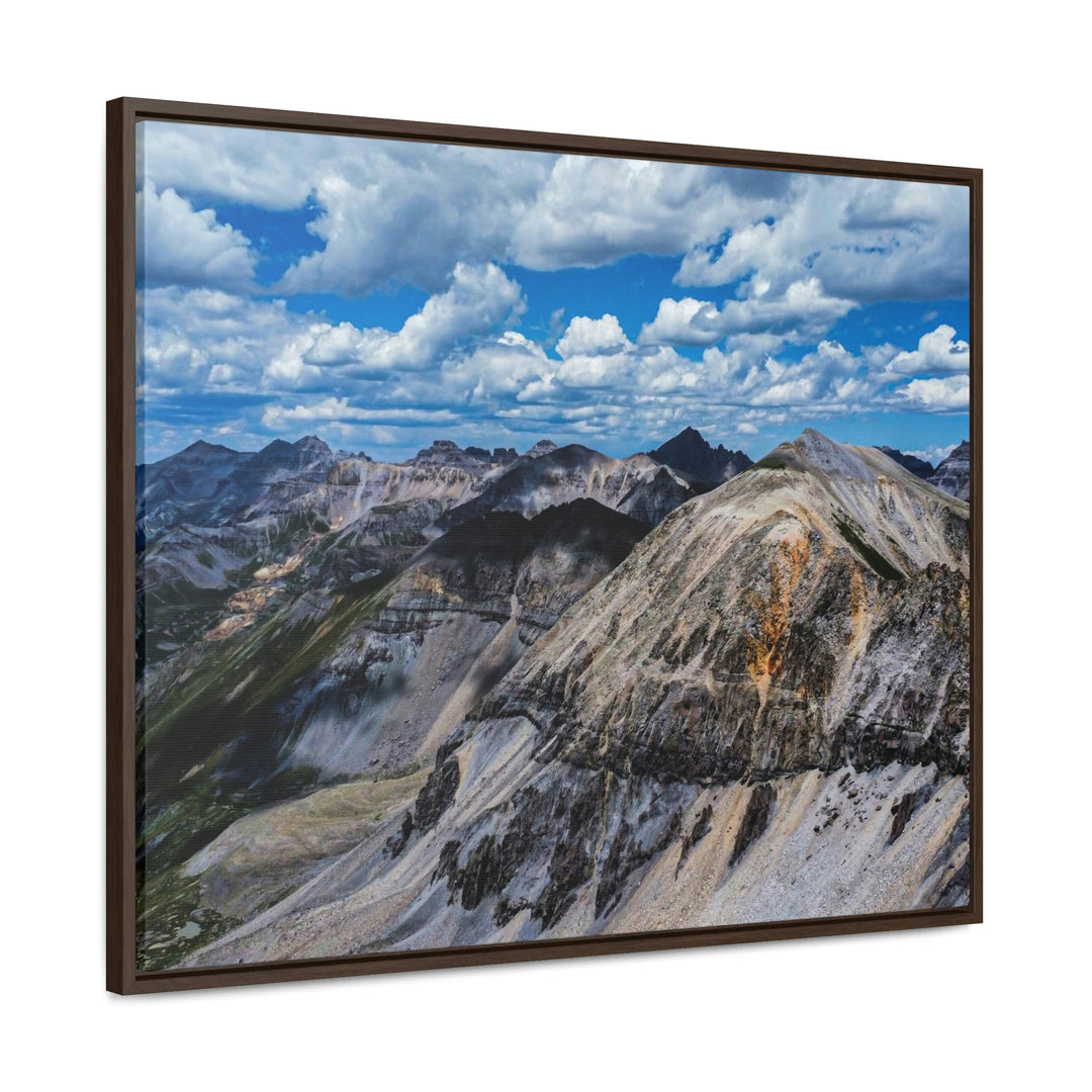 Imogene Pass From the Air - Canvas with Frame