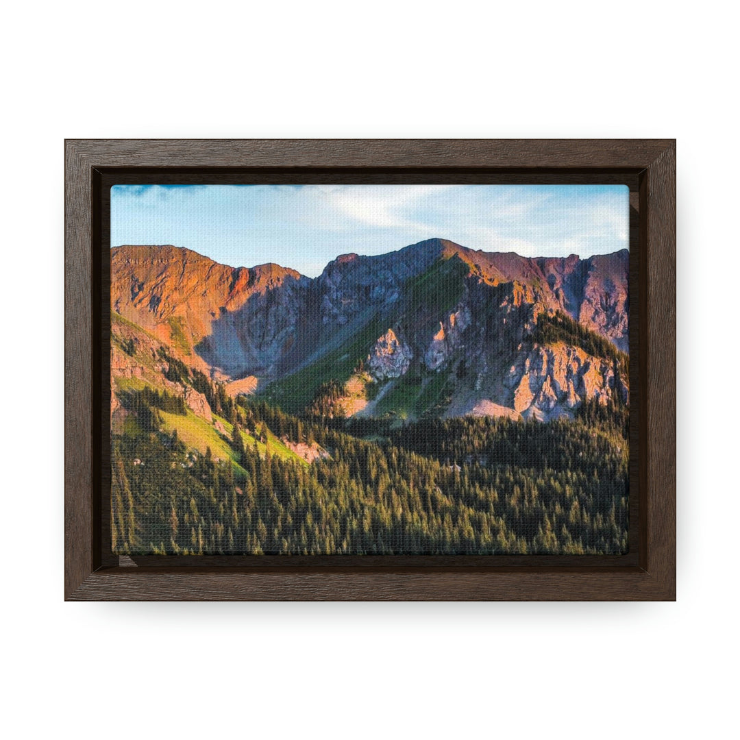 Fading Mountain Light - Canvas with Frame