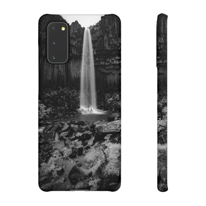 Svartifoss in Black and White - Phone Case