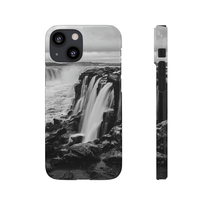 Selfoss in Black and White - Phone Case