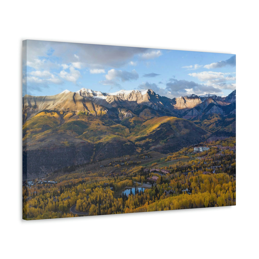 Glowing Mountainside - Canvas