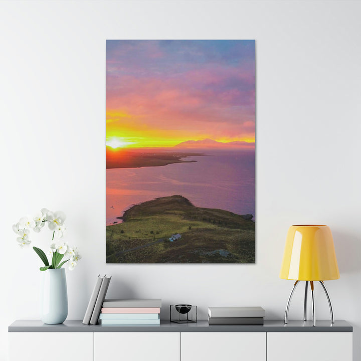 Sunset Over the Fjord Part 1 - Canvas