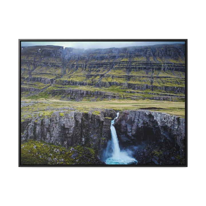 A Remote Waterfall - Canvas with Frame