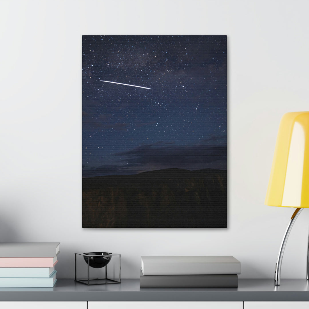 Starlink Above the Canyon - Canvas