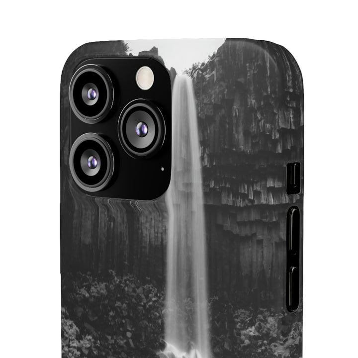 Svartifoss in Black and White - Phone Case