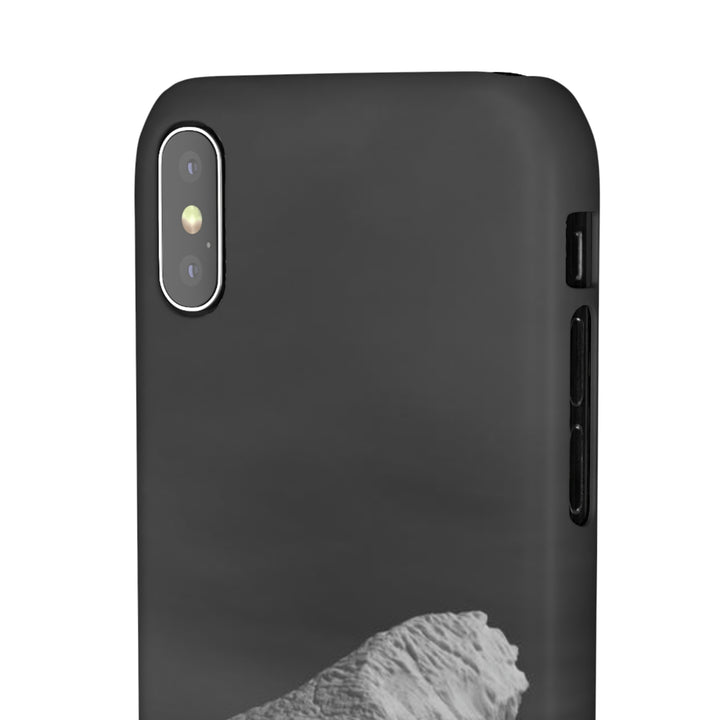 The Angles of an Iceberg in Black and White - Phone Case