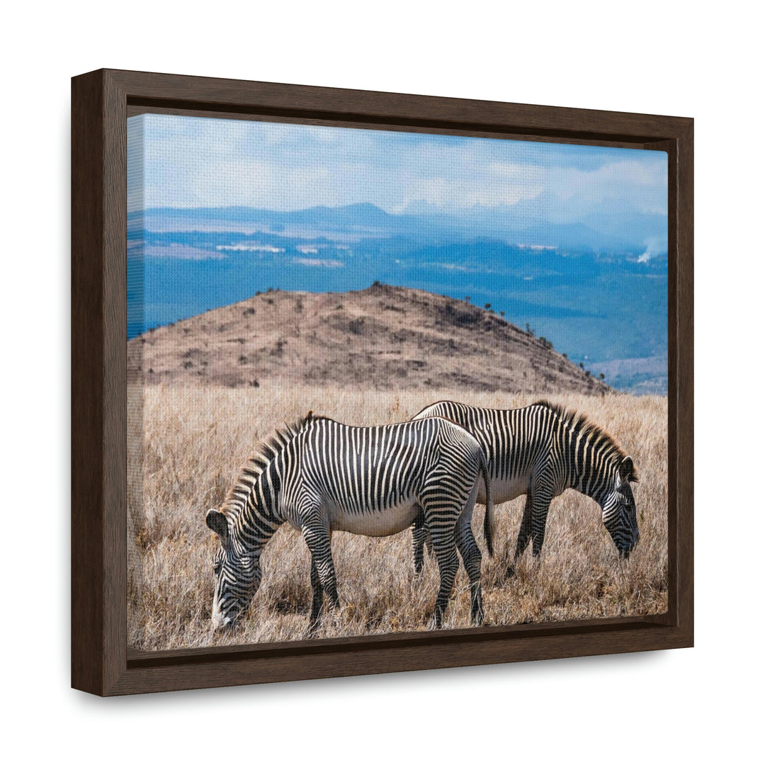 Zebra-Striped Expanse - Canvas With Frame