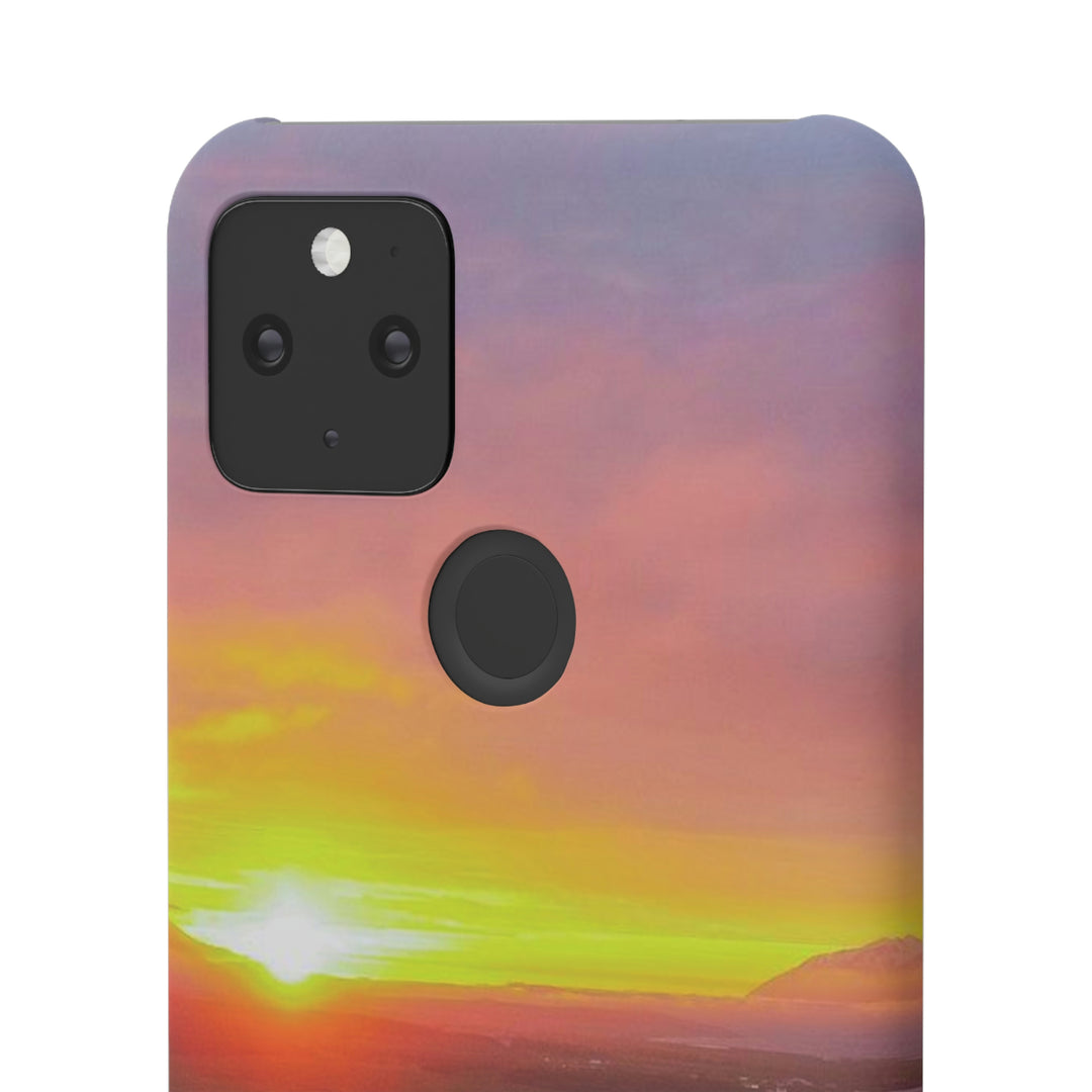 Sunset Over the Fjord Part 1 - Phone Case