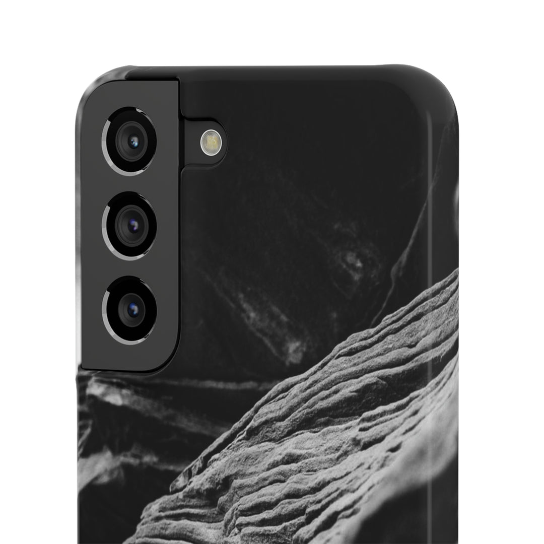 Layers of Rock in Black and White - Phone Case