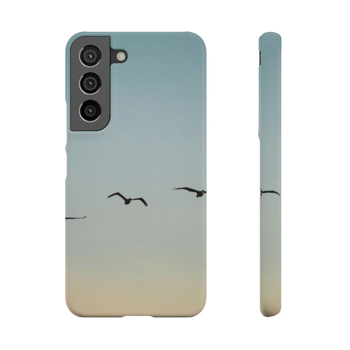 Brown Pelicans in Flight - Phone Case