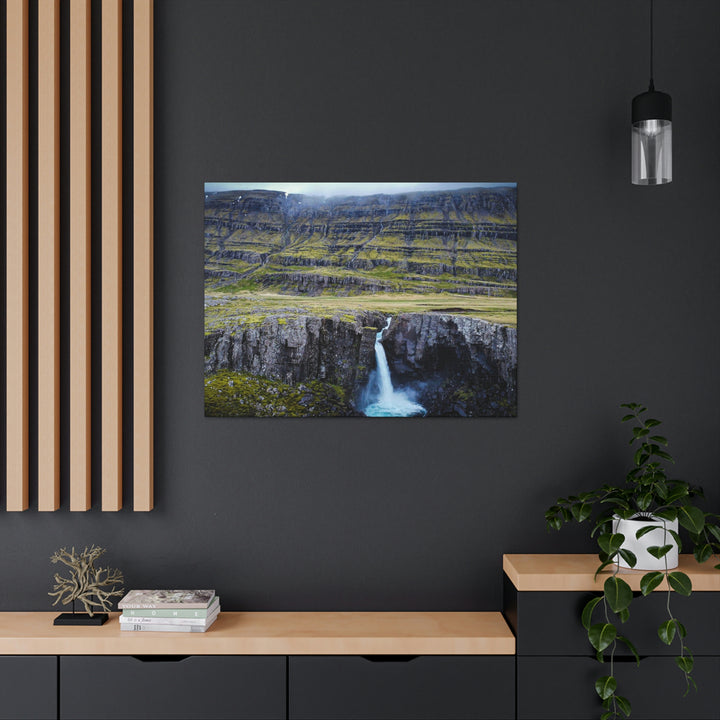 A Remote Waterfall - Canvas