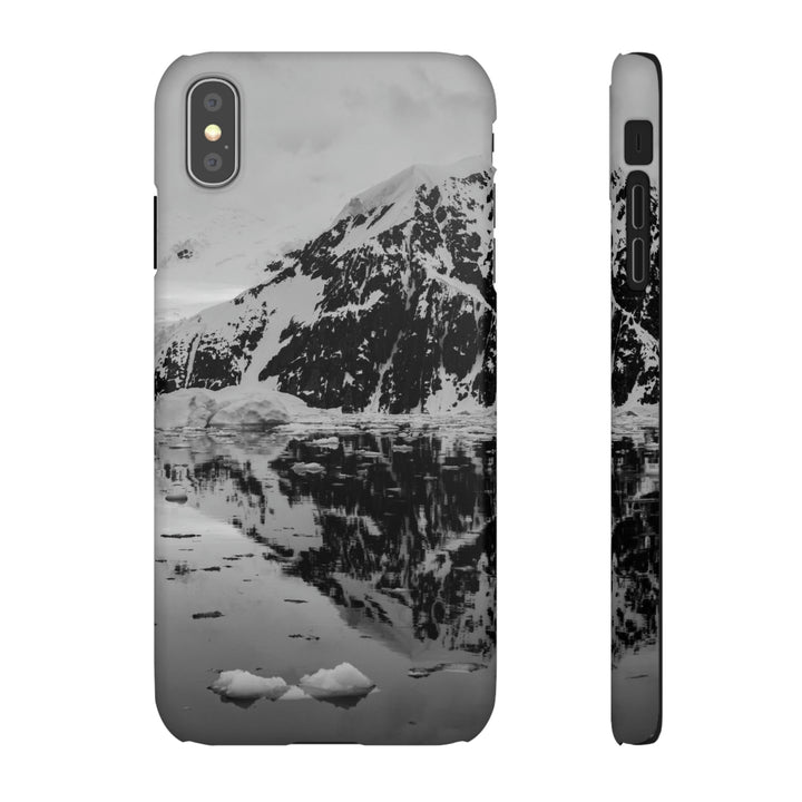 Reflected Calm in Black and White - Phone Case