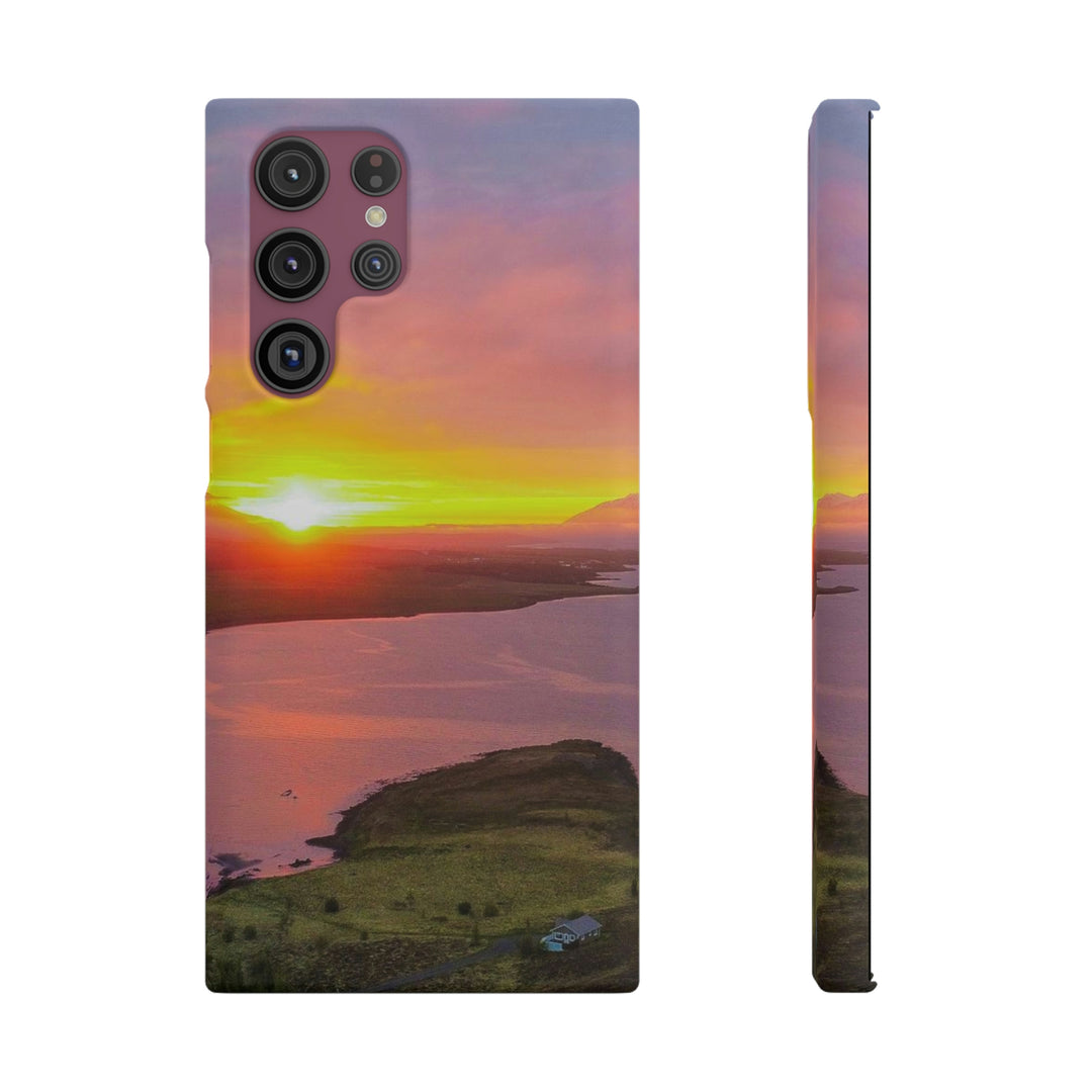 Sunset Over the Fjord Part 1 - Phone Case