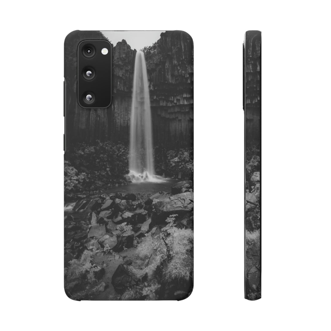 Svartifoss in Black and White - Phone Case