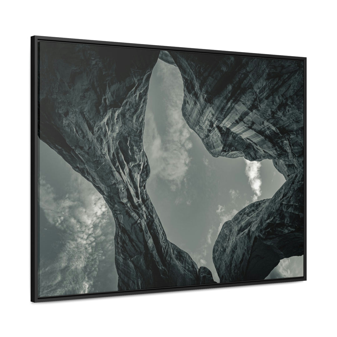 Natural Frames Part 3 in Black and White - Canvas with Frame