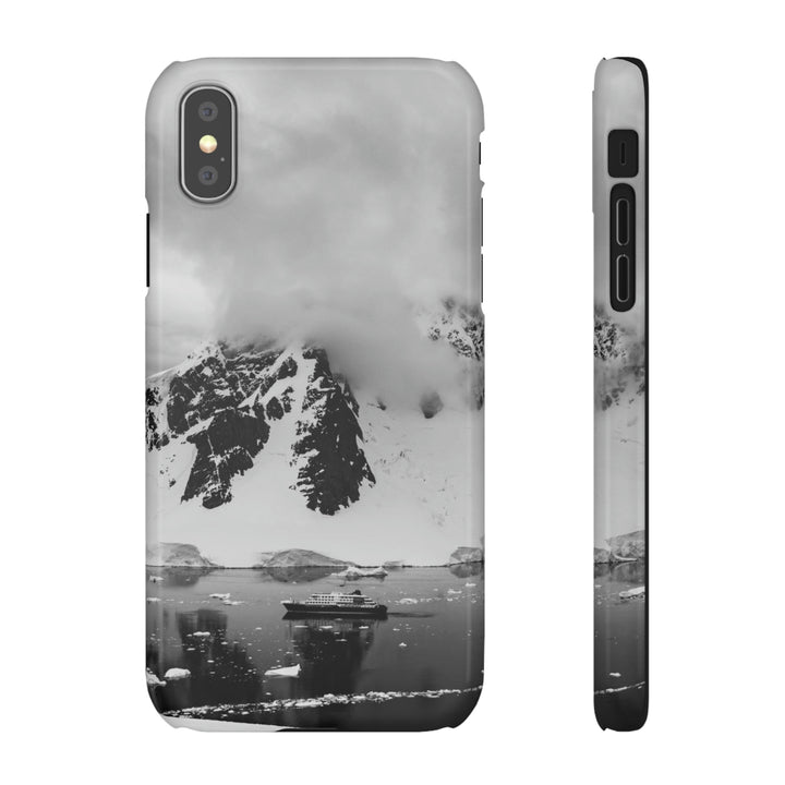 Peaceful Anchoring in Black and White - Phone Case