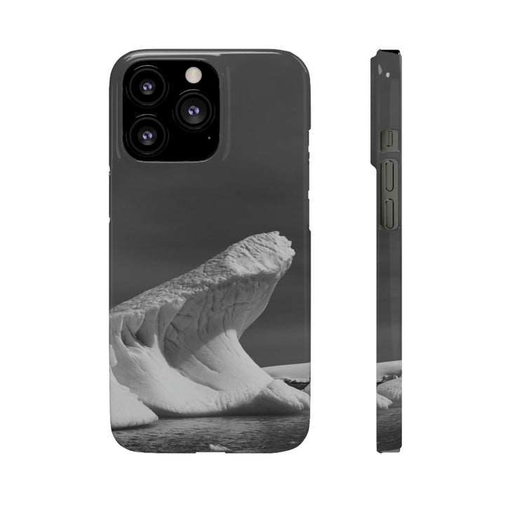 The Angles of an Iceberg in Black and White - Phone Case