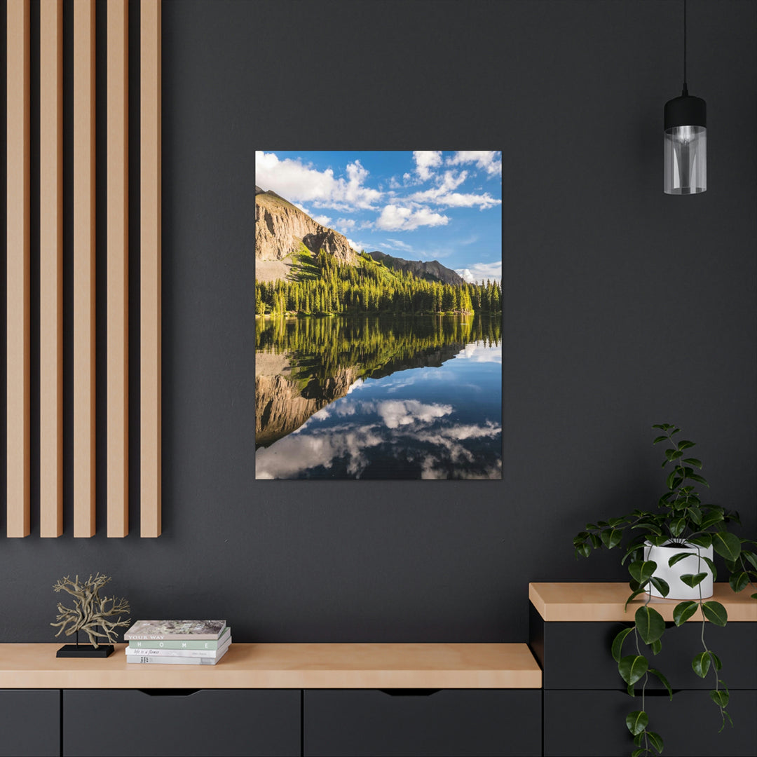 Mountain Scene Reflected - Canvas