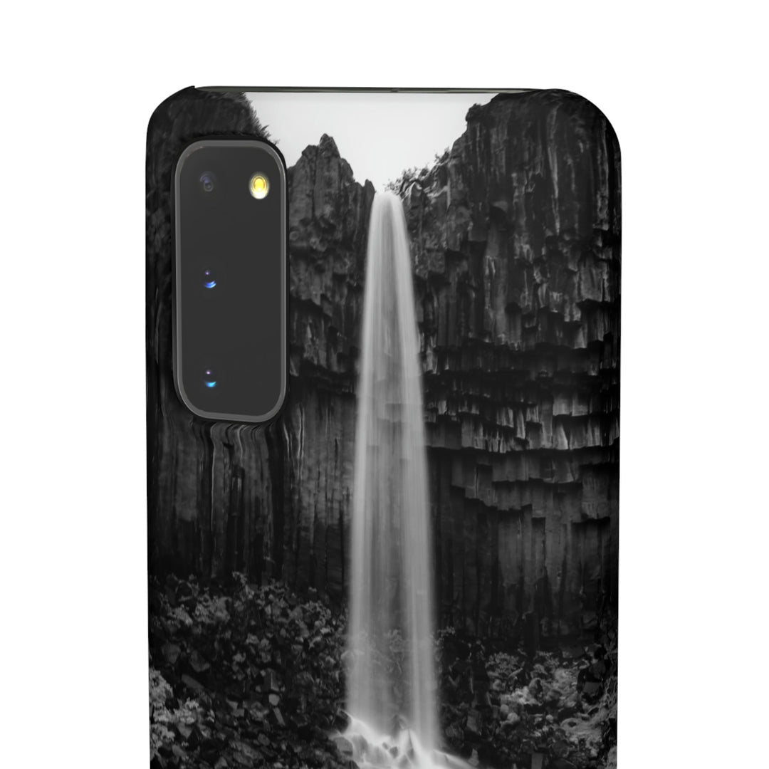 Svartifoss in Black and White - Phone Case