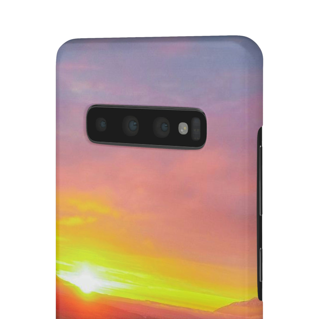 Sunset Over the Fjord Part 1 - Phone Case